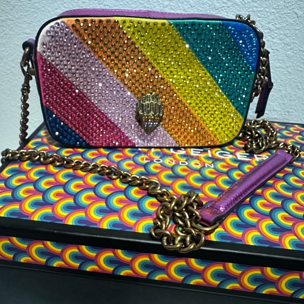 Kurt Geiger Rainbow Crystal Crossbody Bag
